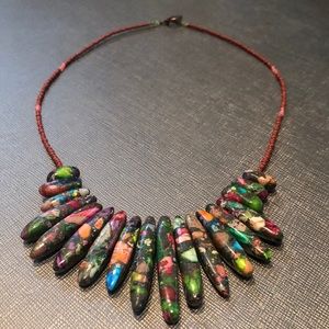 Multicolored necklace!! Handmade.